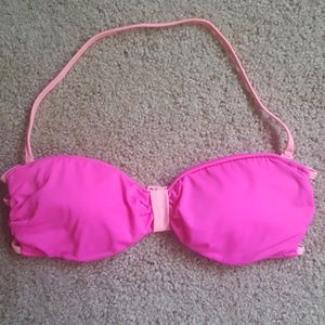 Bright Pink Strappy Swim Top